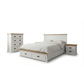 Marley Bookend Headboard MDF Storage Drawers 5/4 Pcs Bedroom Suite In Multiple Size