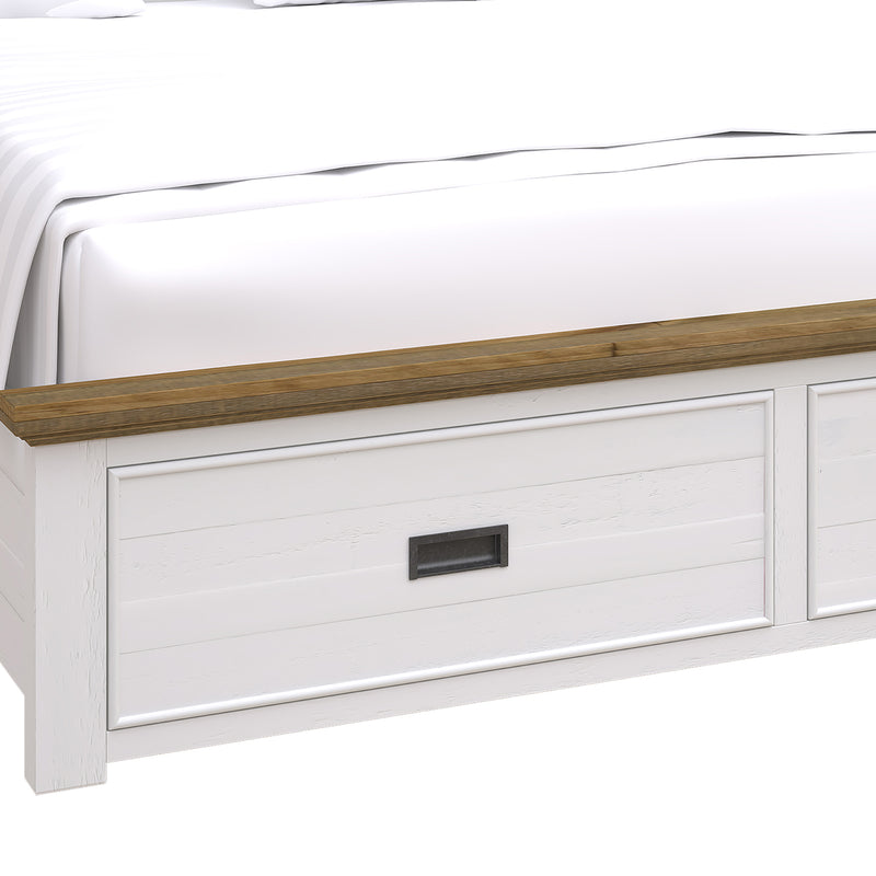 Marley Bookend Headboard Bedroom Suite – 4 or 5 Piece Set with Storage Drawers