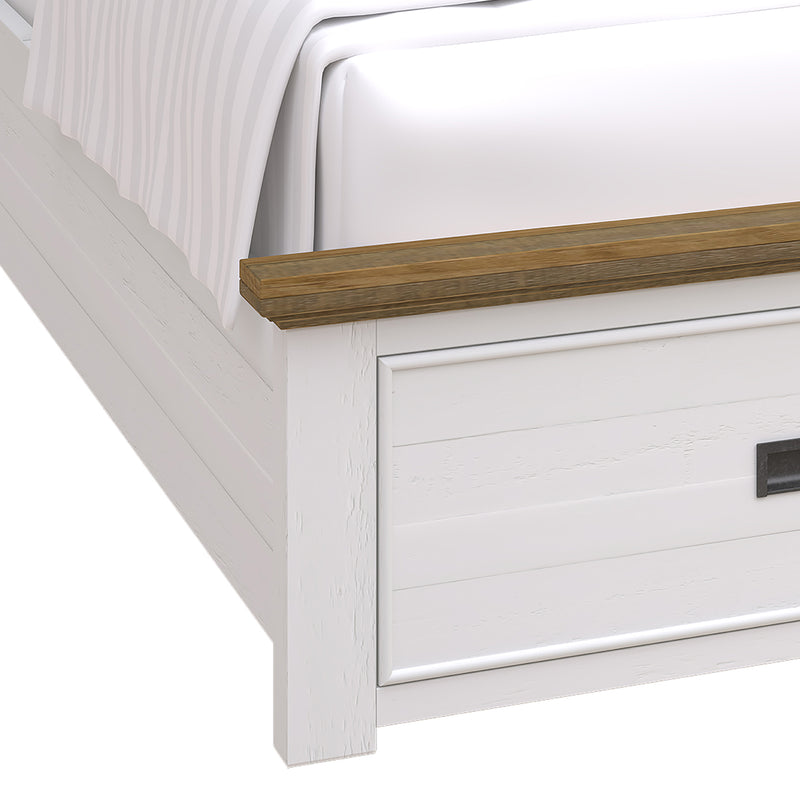 Marley Bookend Headboard Bedroom Suite – 4 or 5 Piece Set with Storage Drawers