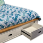 Marley Bookend Headboard Bedroom Suite – 4 or 5 Piece Set with Storage Drawers
