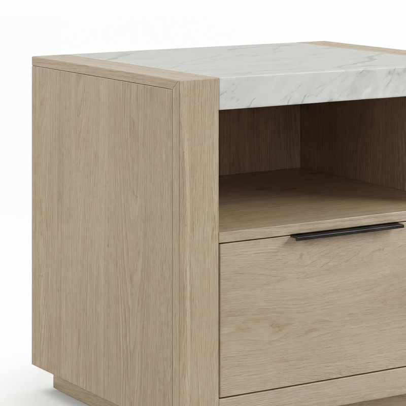 Savannah Light Grey Colour MDF Fabric Upholstery  5/4 Pcs Bedroom Suite