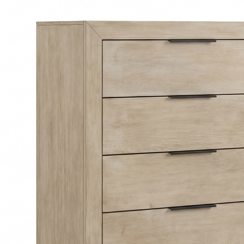 Savannah Light Grey Colour MDF Fabric Upholstery  5/4 Pcs Bedroom Suite