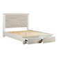 Valencia Coastal Grey and Miami White Colour Storage Multiple Size Solid Pine Timber Bed Frame
