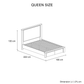 Valencia Coastal Grey and Miami White Colour Storage Multiple Size Solid Pine Timber Bed Frame