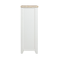 Valencia Solid Pine Timber Tallboy Coastal Grey and Miami White Colour Five Drawers
