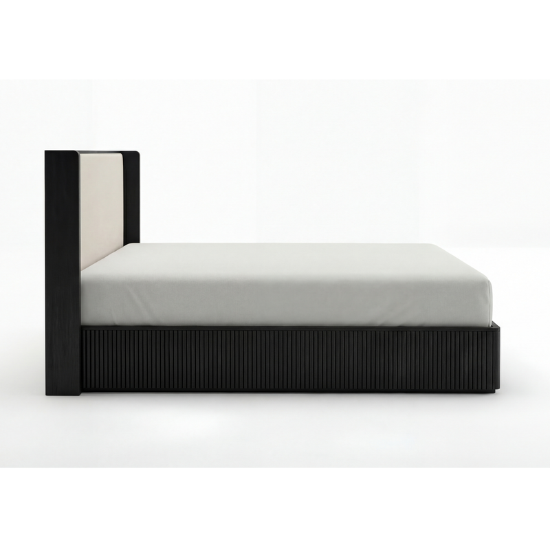 Arlo Multiple Colour MDF Upholstered Headboard Rubberwood Bed Frame