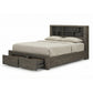 Cromwell Bookend Headboard Bed with Storage Drawers – Available in Multiple Sizes