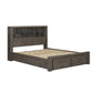 Cromwell Bookend Headboard Bed with Storage Drawers – Available in Multiple Sizes