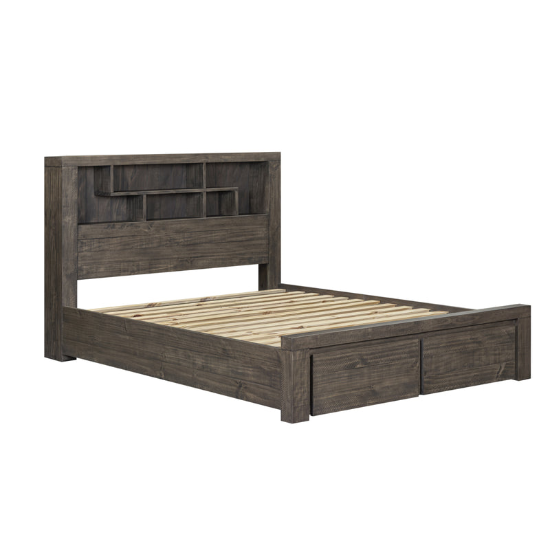 Cromwell Bookend Headboard Bed with Storage Drawers – Available in Multiple Sizes