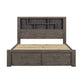 Cromwell Bookend Headboard Bed with Storage Drawers – Available in Multiple Sizes