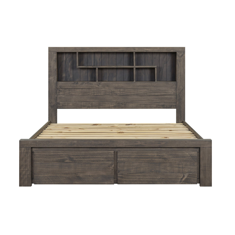 Cromwell Bookend Headboard Bed with Storage Drawers – Available in Multiple Sizes