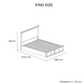 Marley Bookend Headboard Bedroom Suite – 4 or 5 Piece Set with Storage Drawers