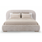 Poppy Fabric Upholstered Bed with Metal Frame