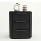 Arlo Solid Rubber Wood Bedside table with LED Lights