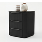 Arlo Solid Rubber Wood Bedside table with LED Lights
