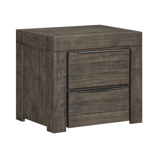 Cromwell 2-Drawer Bedside Table with Slim Metal Handles