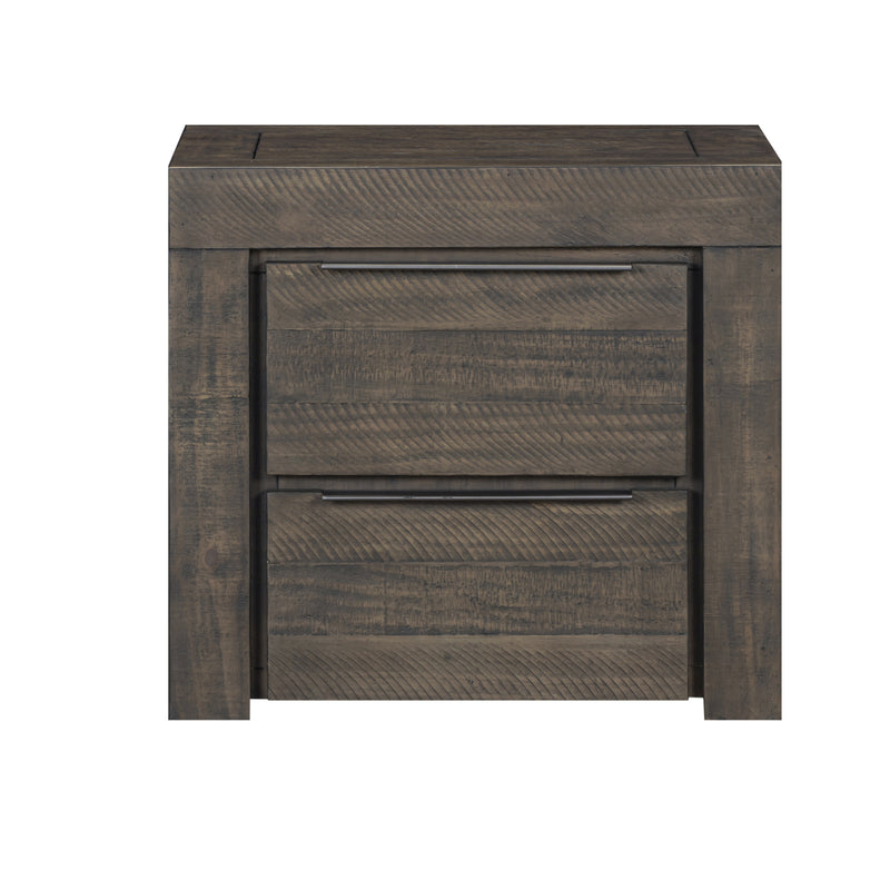 Cromwell 2-Drawer Bedside Table with Slim Metal Handles