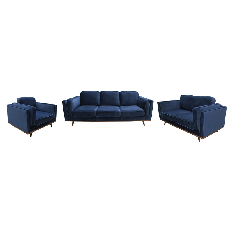 York 3+2+1 Seater Wooden Frame Sofa Fabric PU Leatherette Lounge Set