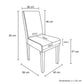 Montina 2x Premium Leatherette Wooden Dining Chairs in multiple Colour