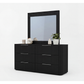 Arlo Dresser Mirror Multiple Colour MDF Six Drawers Slick Handles