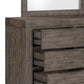 Cromwell Comtemporary Grey 6-Drawer Dresser with Slim Metal Handles