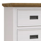 Marley Pine Wood 6 Drawer Dresser with Mirror