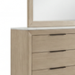 Savannah Light Grey Colour MDF Ample Storage Dresser Mirror