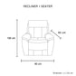 Windsor 1 Seater Top Grain Leather Electric Recliner Sofa