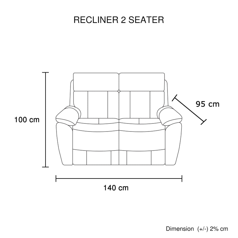 Windsor 3+2 Seater Top Grain Leather Electric Recliner Sofa