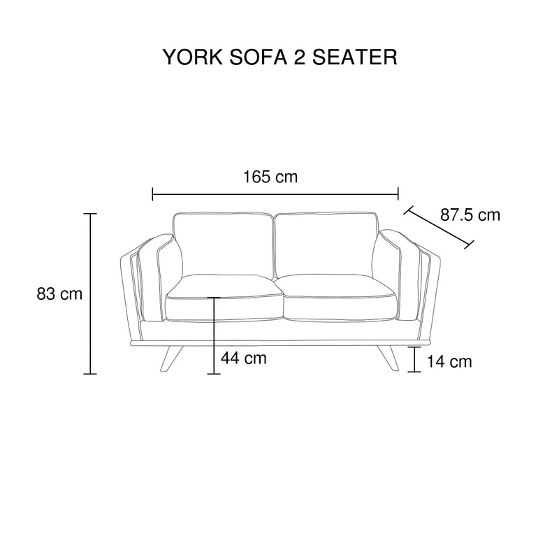 York 3+2 Seater Sofa Fabric/Leatherette Lounge Set with Wooden Frame