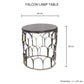 Falcon Round Lamp Table Marble Top Electroplating Silver