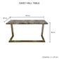 Daisy Faux Marble Top & Stainless Gold Frame Hall Table