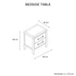 Toffee Bedroom Suite – 5/4 Piece Set with Dresser & Tallboy in Oak Finish