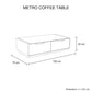 Metro Smart Storage Option High Gloss Finish Coffee Table