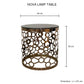 Nova Round Lamp Table Glass Metal Electroplating Gold