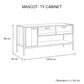 Mascot 2 Drawers Storage Particle Board Constructed TV Cabinet in Oak Colour