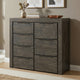 Cromwell Contemporary Grey 7-Drawer Tallboy with Slim Metal Handles