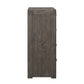 Cromwell Contemporary Grey 7-Drawer Tallboy with Slim Metal Handles