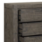 Cromwell Contemporary Grey 7-Drawer Tallboy with Slim Metal Handles