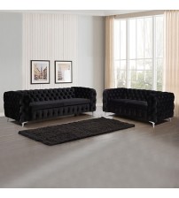 Jacques Gorgeous 3S+2S Sofa Black/Grey Colour
